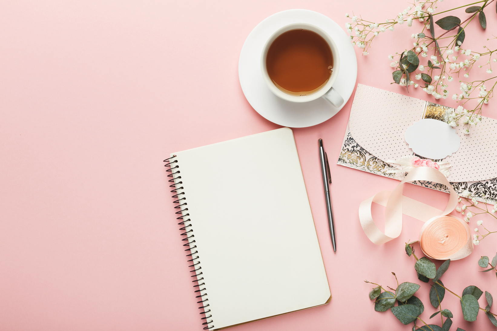 Bridal background with planner checklist